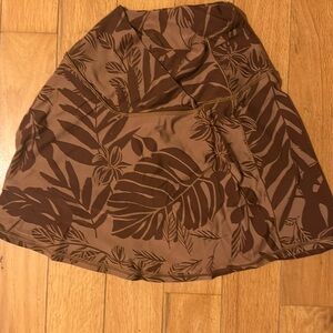 aerie cross over pattern skirt